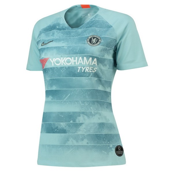 Camiseta Chelsea Tercera Mujer 2018-2019 Azul